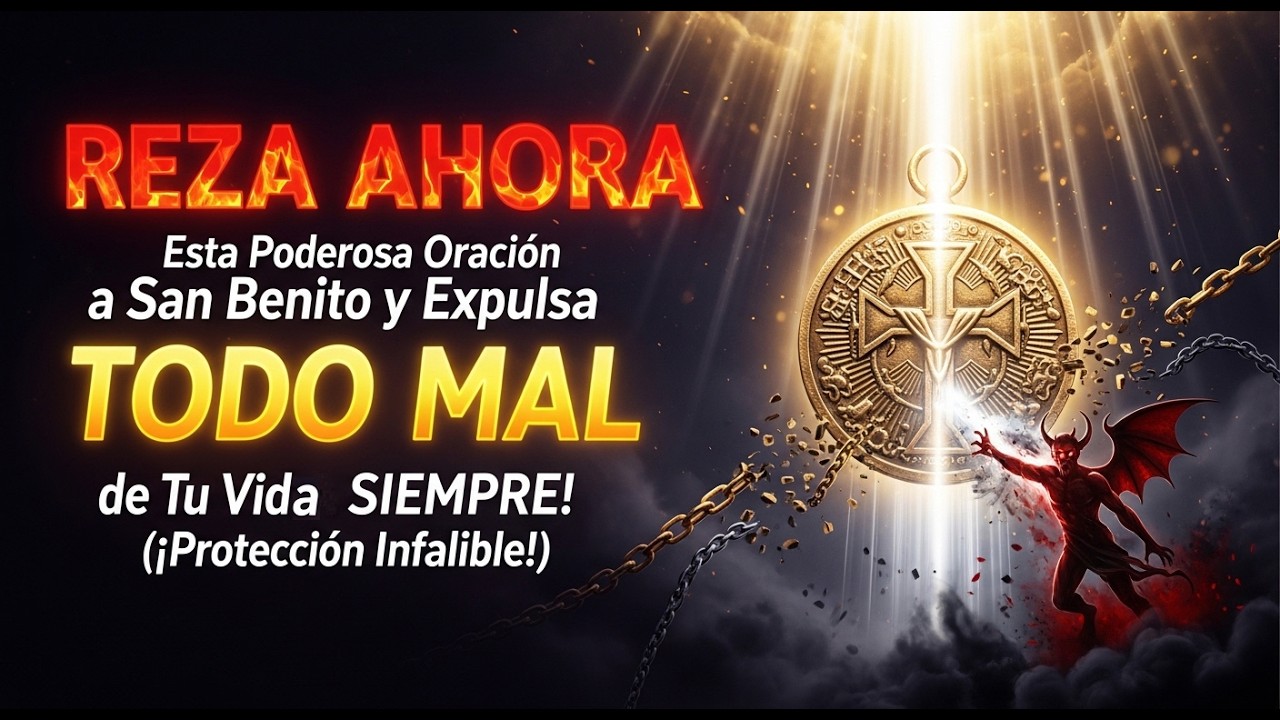 ¡REZA AHORA Esta Poderosa Oración a San Benito y Expulsa TODO MAL de Tu Vida PARA SIEMPRE!