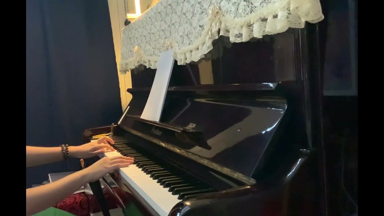 Practice Piano with me - learn by heart the second part (JSBach)