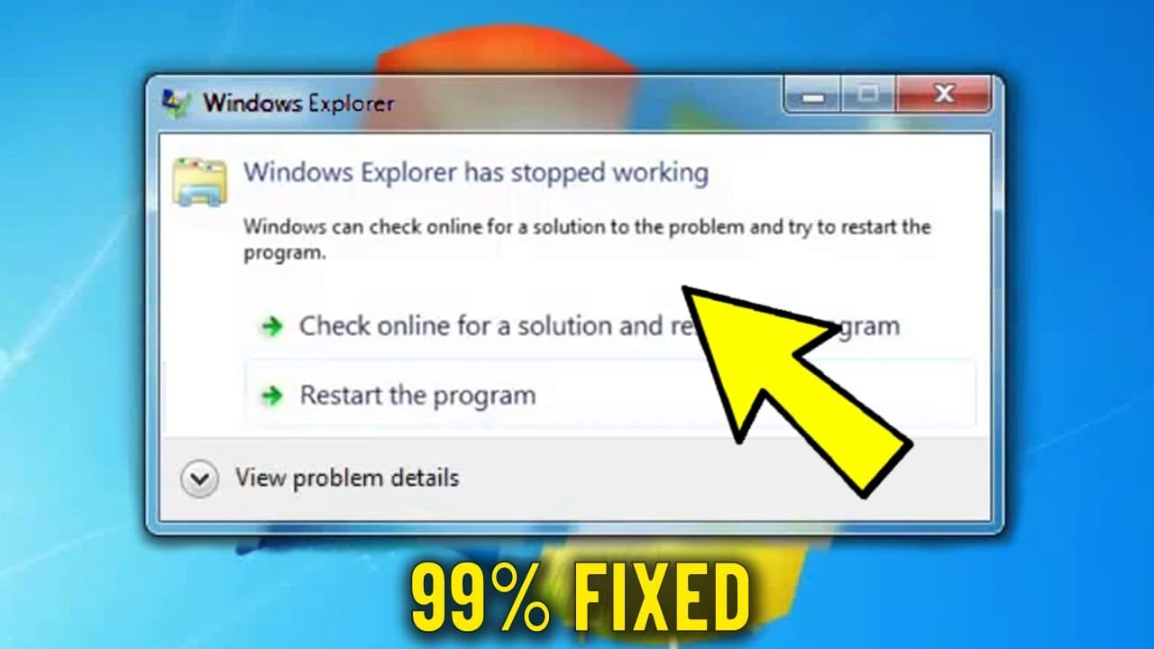 Как решить ошибку Прекращена работа программы «Проводник» в Windows 7 / 8 / 10 / 11 ✅