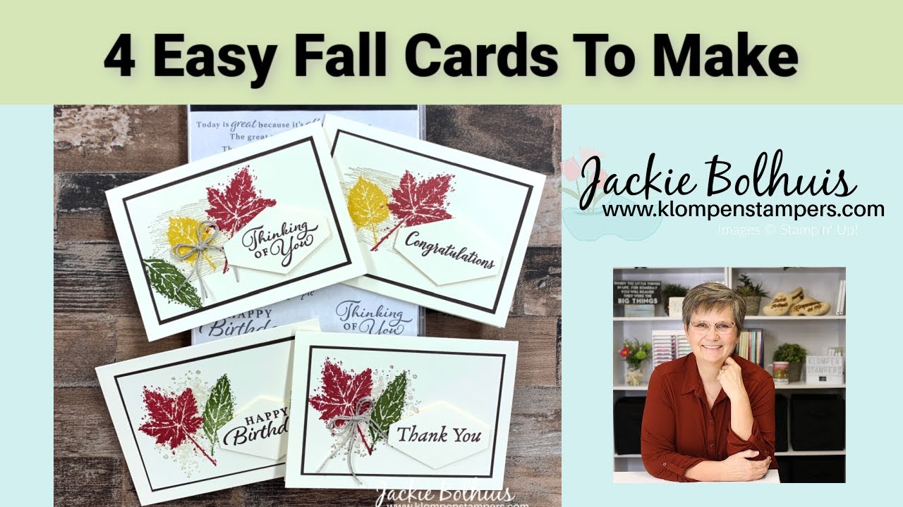 Can You Believe Beautiful Fall Cards Are This Easy To Make?