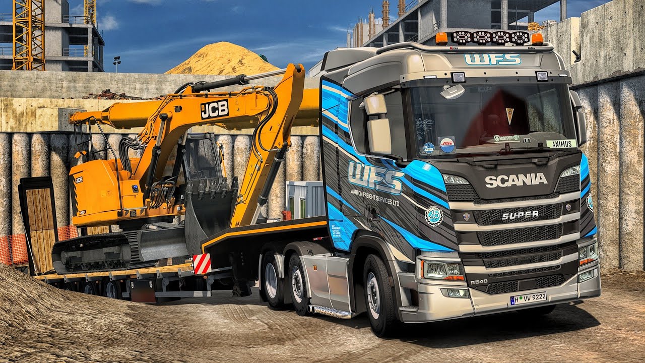 Heavy Haulage on the Streets of Germany City Center | #ets2 1.54
