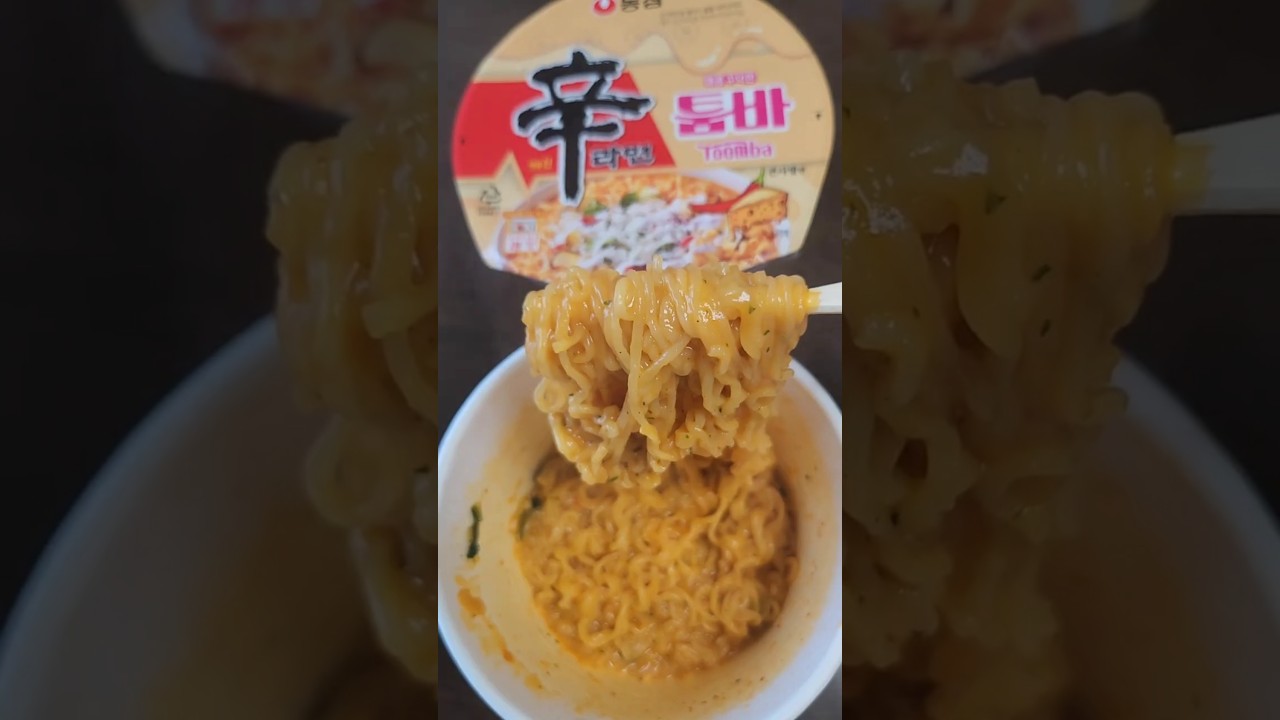 Shin Ramyun  Toomba Cup Ramen! You&rsquo;ll love it! So yummy! #conveniencestore #toomba #shinramyun #asmr