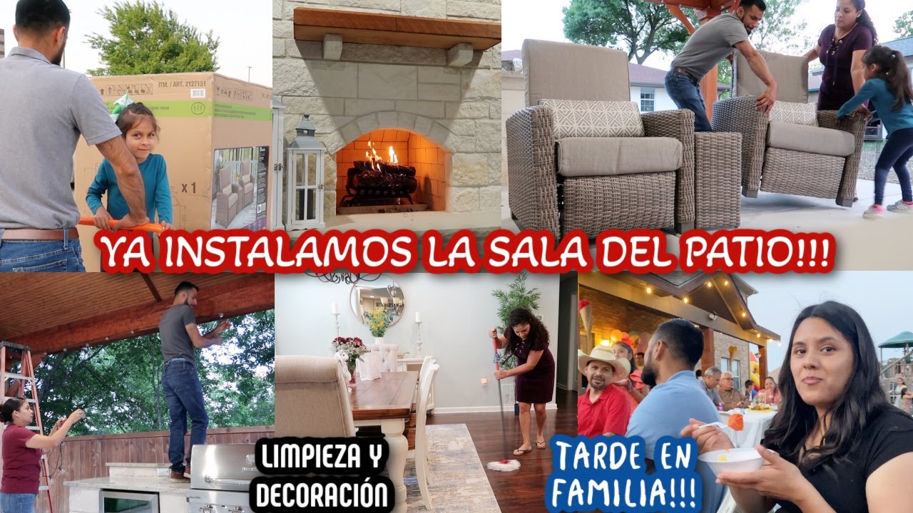 📦INSTALAMOS La SALA Del PATIO🛋|PUSE Algunas DECORACIONES🤩Disfrutamos En Familia🥰+Las Hecho a Perder🤭