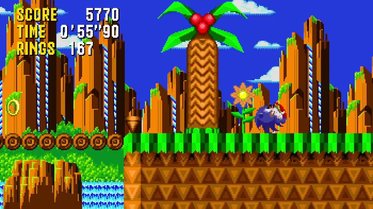 типичная классическая прикольная 2D игра по сонику| обзор на Sonic и tails