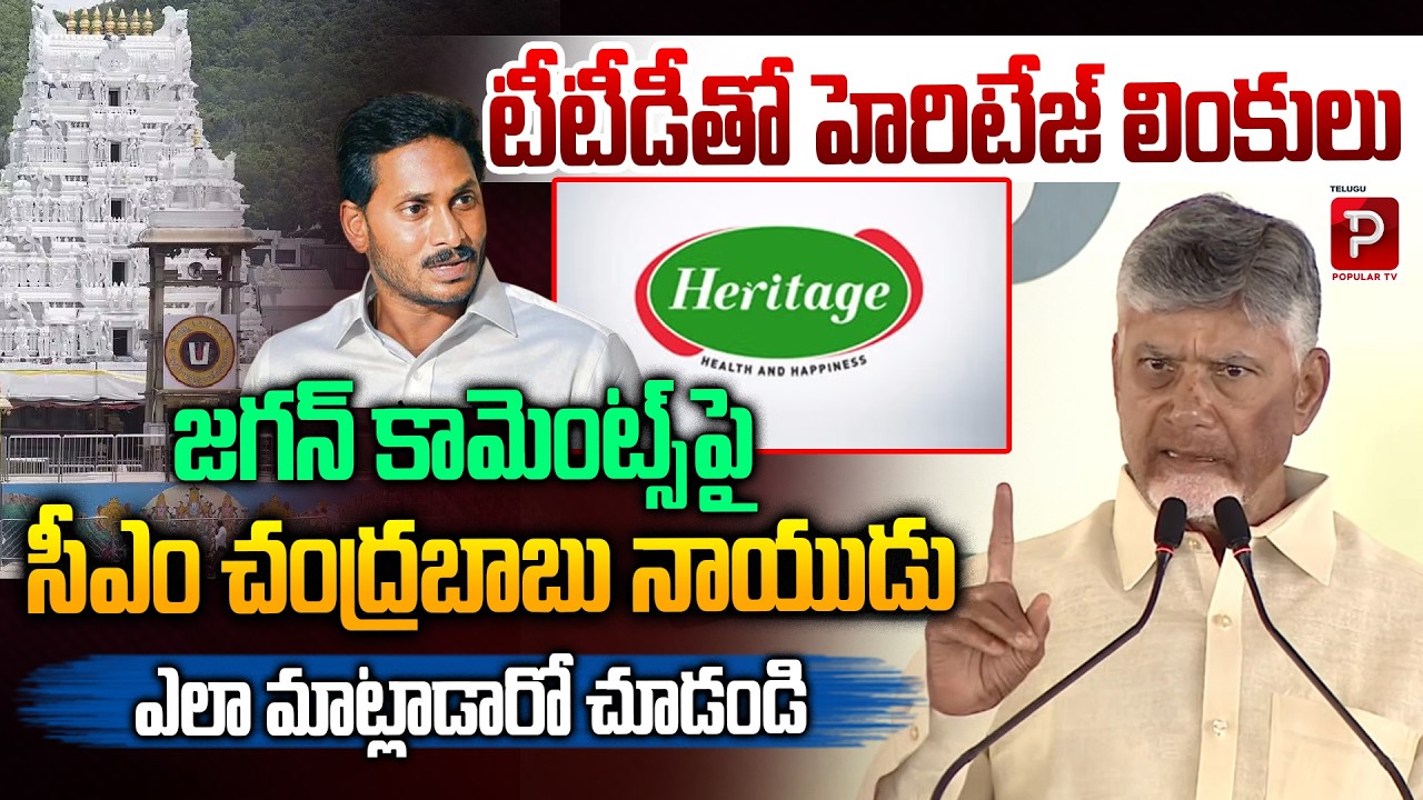 N. Chandrababu Naidu Reacts to YS Jagan’s Comments on TTD–Heritage Links | Telugu Popular TV