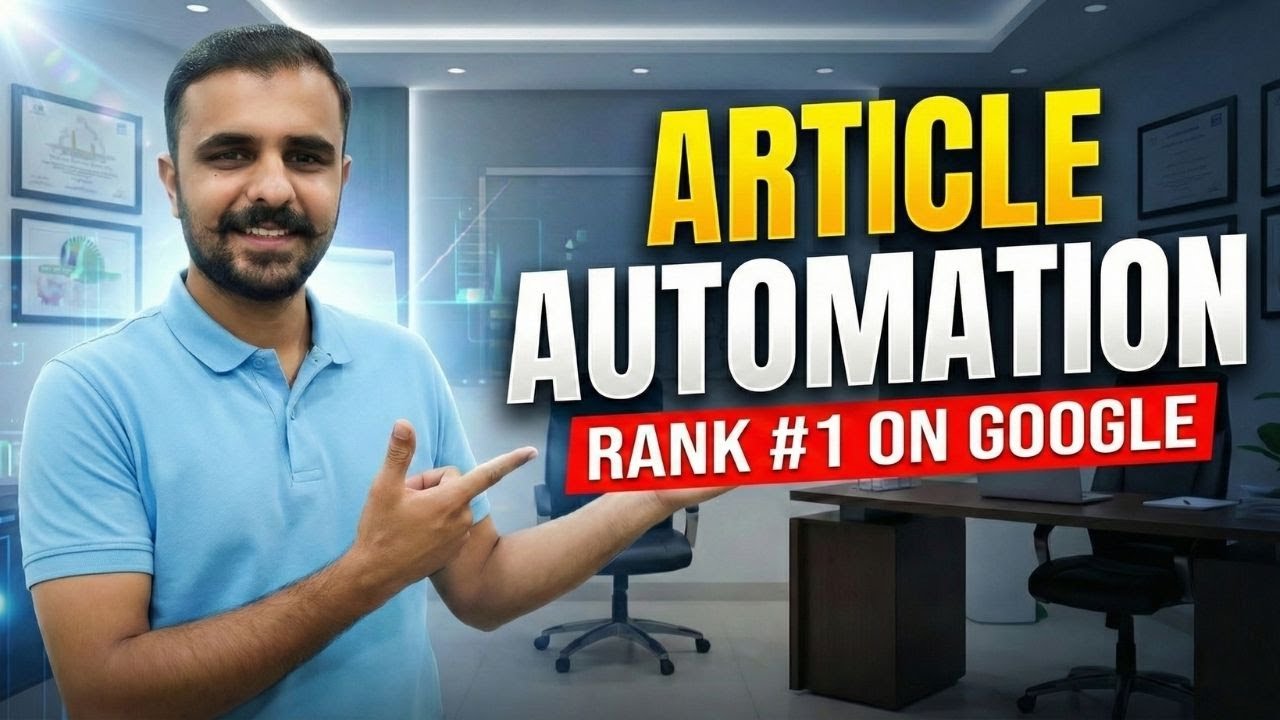 Simple Steps to MASTER Article Writing Automation