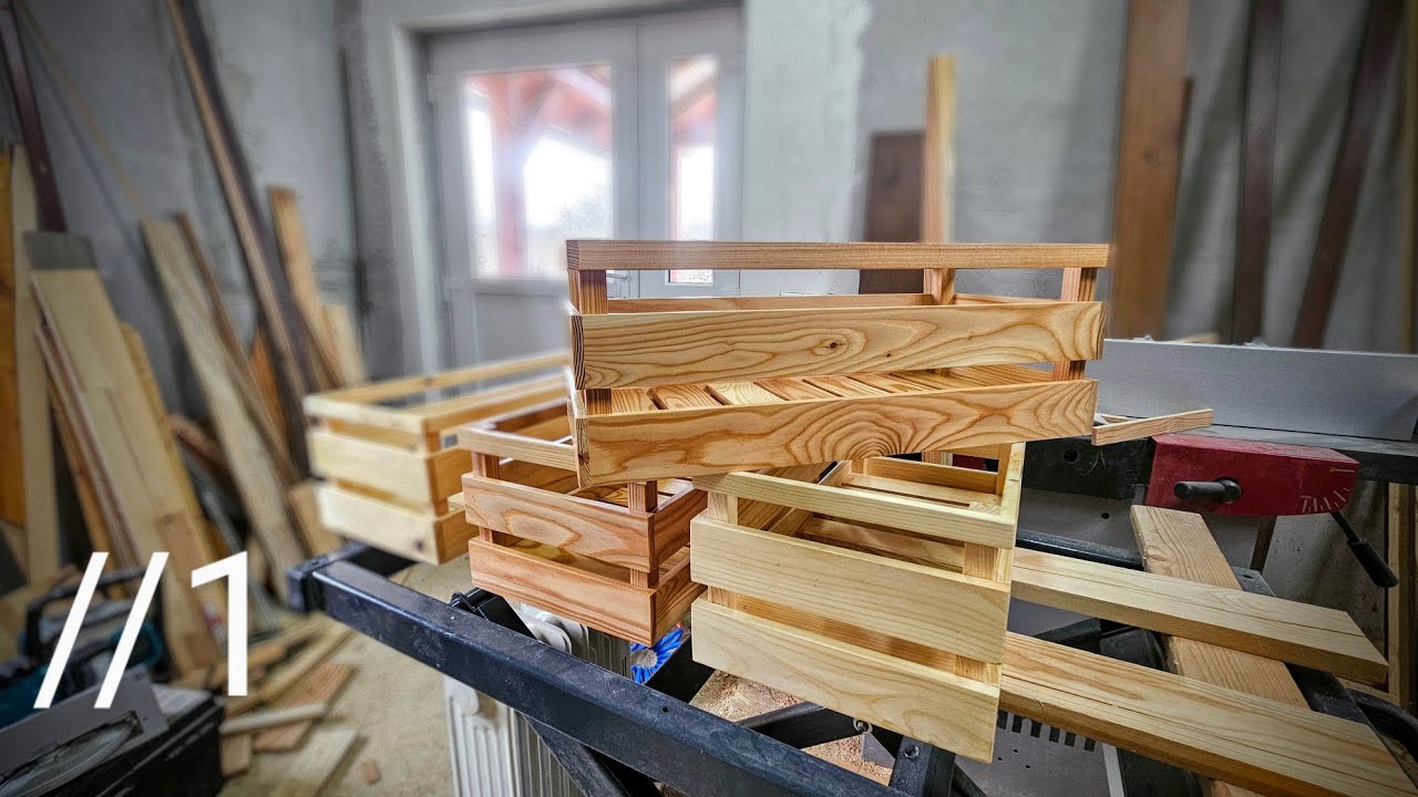 [POV] Simple Wooden Crate Making 1 | Quiet Workshop