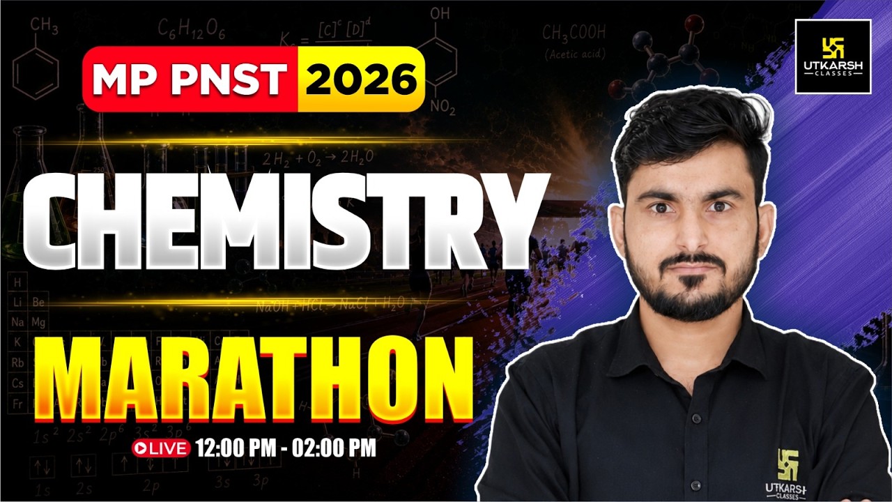 😱 MP PNST 2026 Mega Marathon | Chemistry | B.Sc. Nursing & Paramedical | Manohar Sir