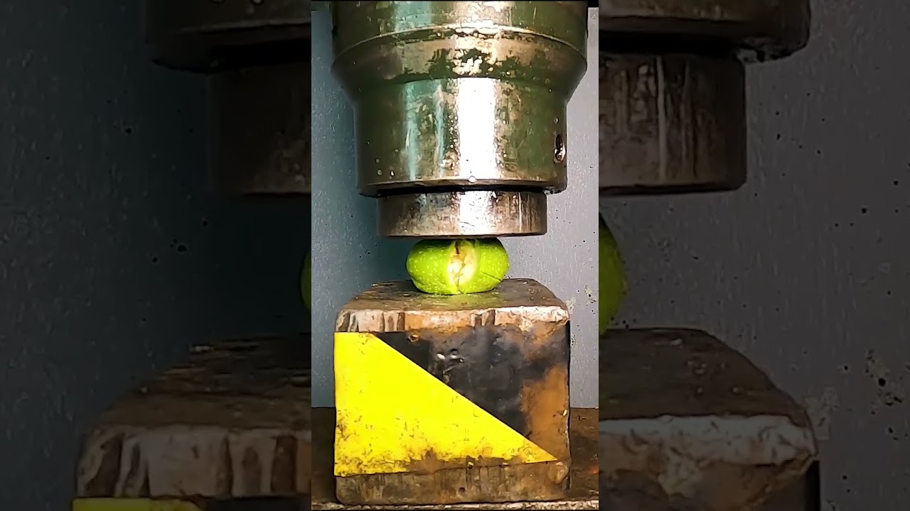 Crushing Toys With Hydraulic Press | Hydraulic Press  vs Green Walnut
