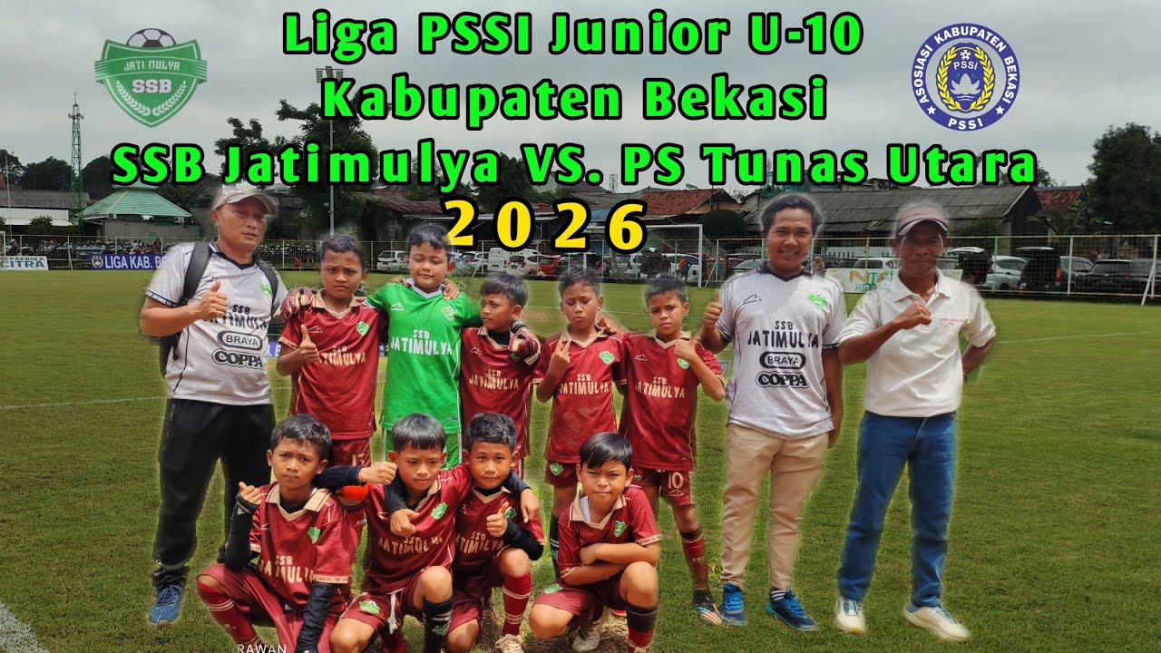 SSB Jatimulya Vs. PS Tunas Utara U-10 di Liga PSSI Kabupaten Bekasi 