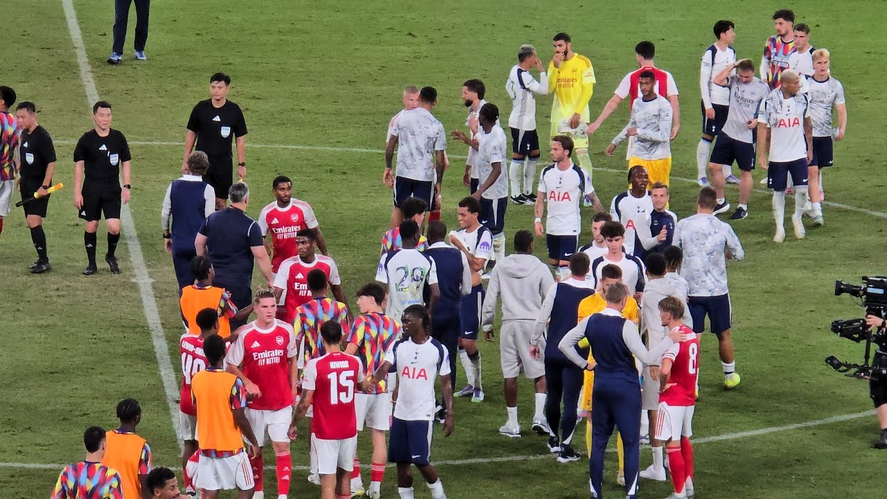 FULL-TIME: Tottenham 1-0 Arsenal: The Players After the Game: Kai Tak Stadium, Hong Kong