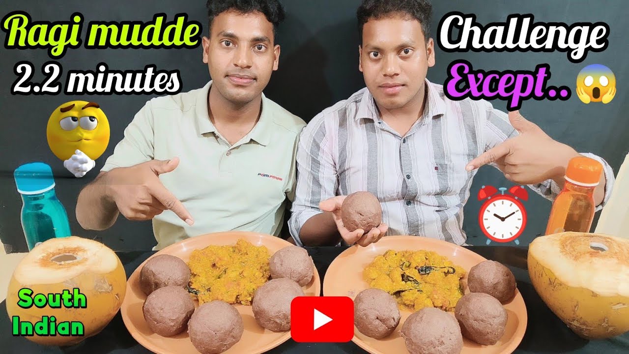 SOUTH INDIA TRADITIONAL FOOD FAMOUS RAGI MUDDE CHALLENGE 💫😱 ACCEPTED 🔥🙏 | TODAY MUDDE CHALLENGE 🚀 