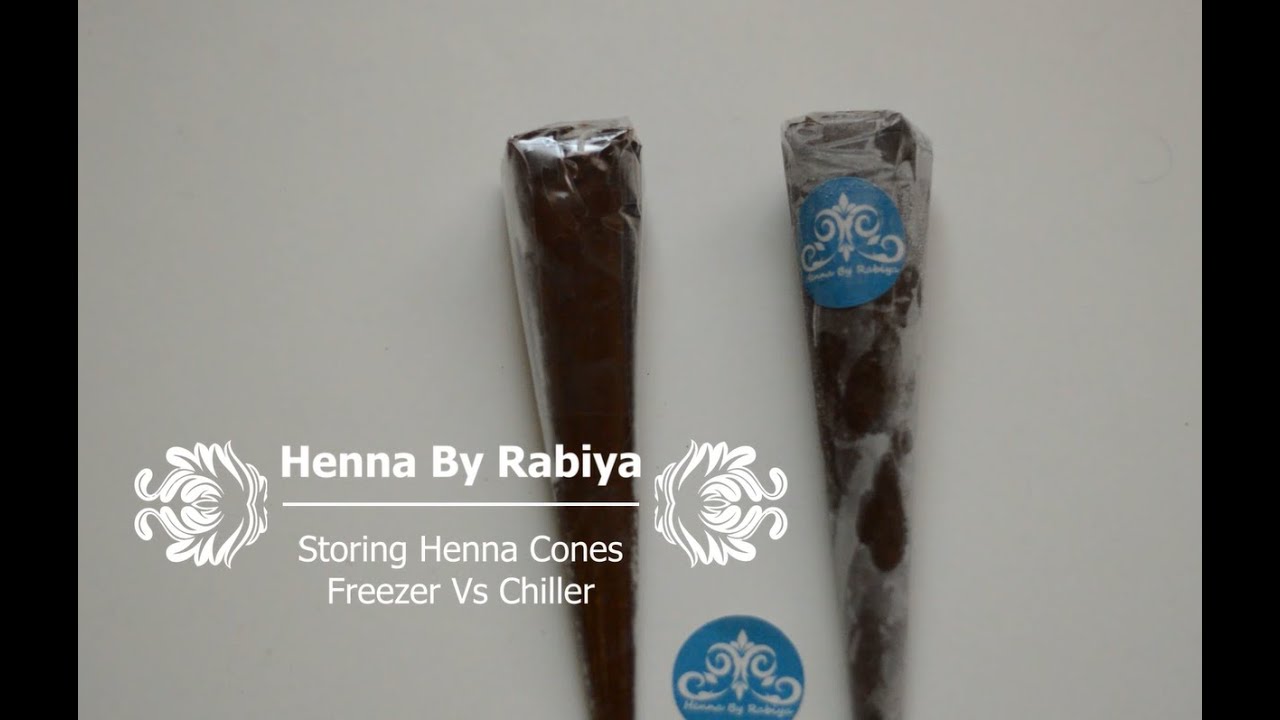 Where to store henna cones Freezer or Chiller