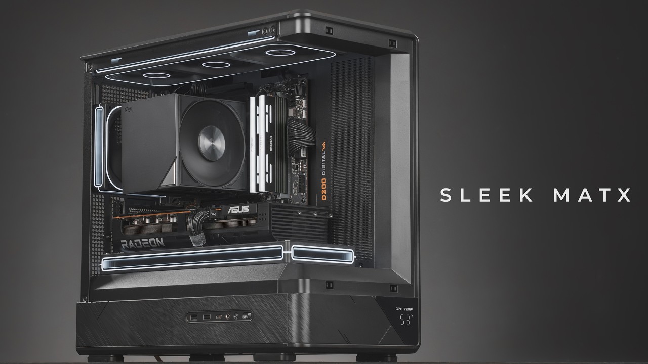 All Black, Budget Micro ATX 4K Gaming PC Build - Jonsbo D200