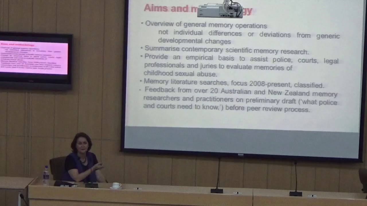 Memory as evidence of childhood sexual abuse | Prof. Jane Goodman , Charles stuart University