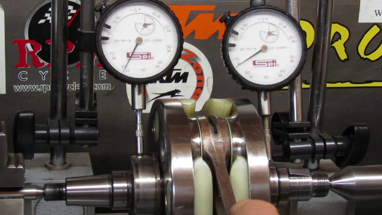 Jordan's 2017 KTM 300 XC crank after rebuild