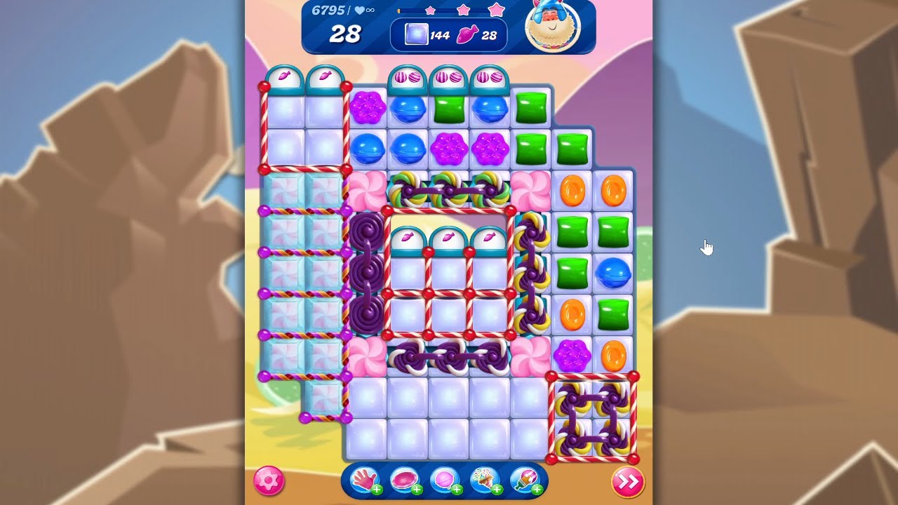 Candy Crush Saga LEVEL 6795 NO BOOSTERS (new version)🐟☑️