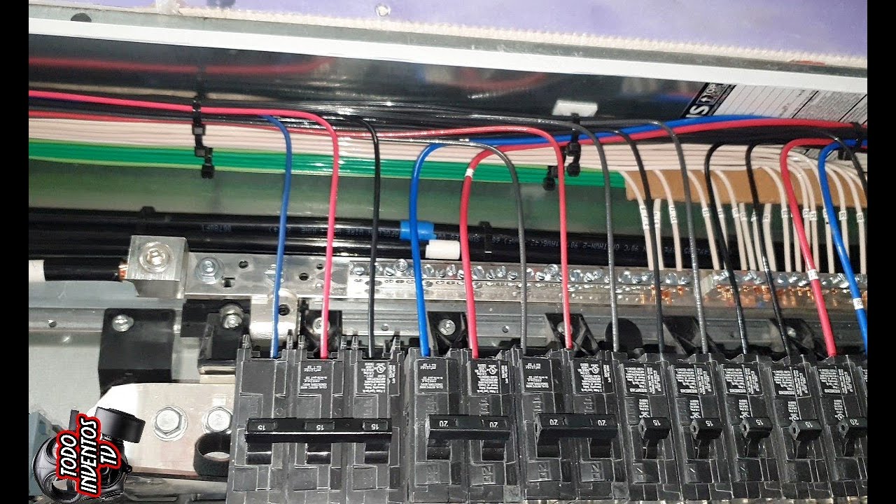 peinado de panel 120v 208v 3 fases