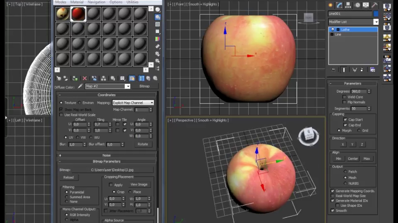 3ds Max для начинающих. Урок 2 #Моделирование яблока