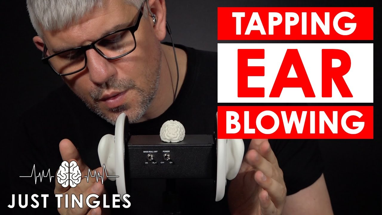ASMR | Gentle Ear Tapping And Ear Blowing | NO TALKING | 1 Hour