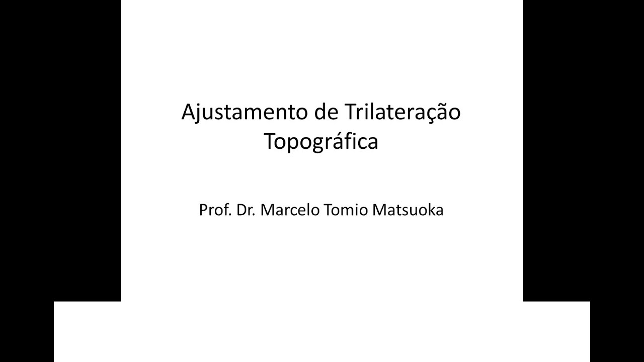 Exemplo 04 - MMQ - M&eacute;todo Param&eacute;trico - Ajustamento de uma Trilatera&ccedil;&atilde;o Topogr&aacute;fica - Parte 01
