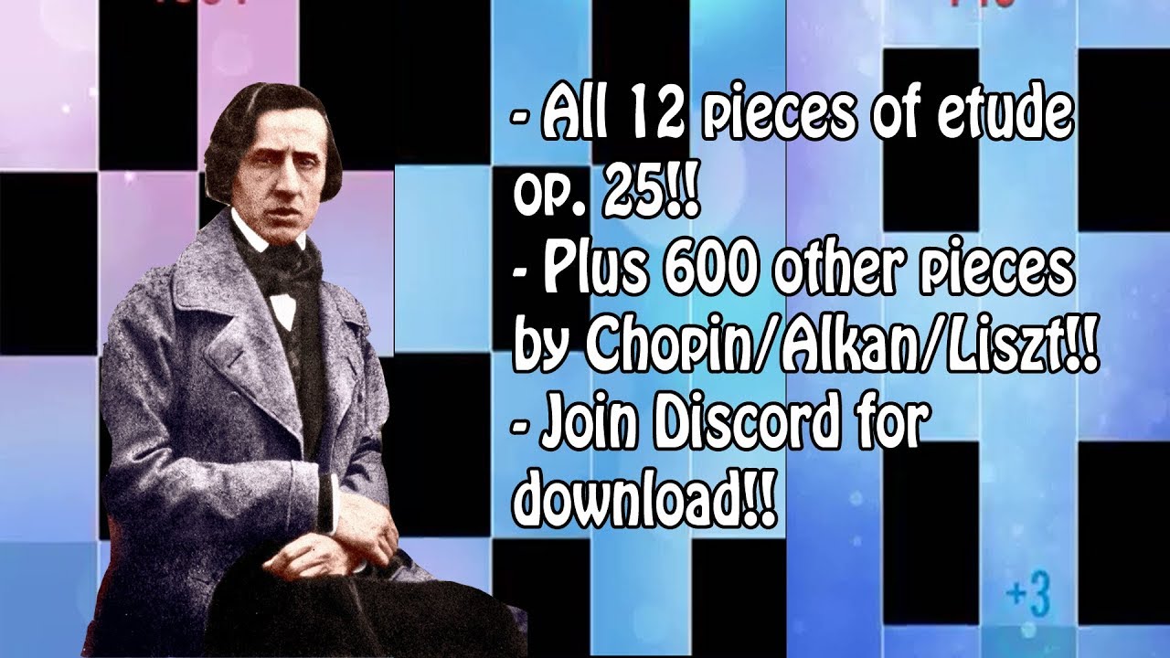 All 12 études op.25 by Chopin in Piano Tiles 2!!! [Fanmade]