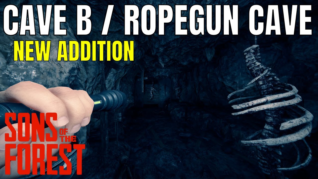 Rope Gun Cave New Addition Walkthrough Sons of the Forest