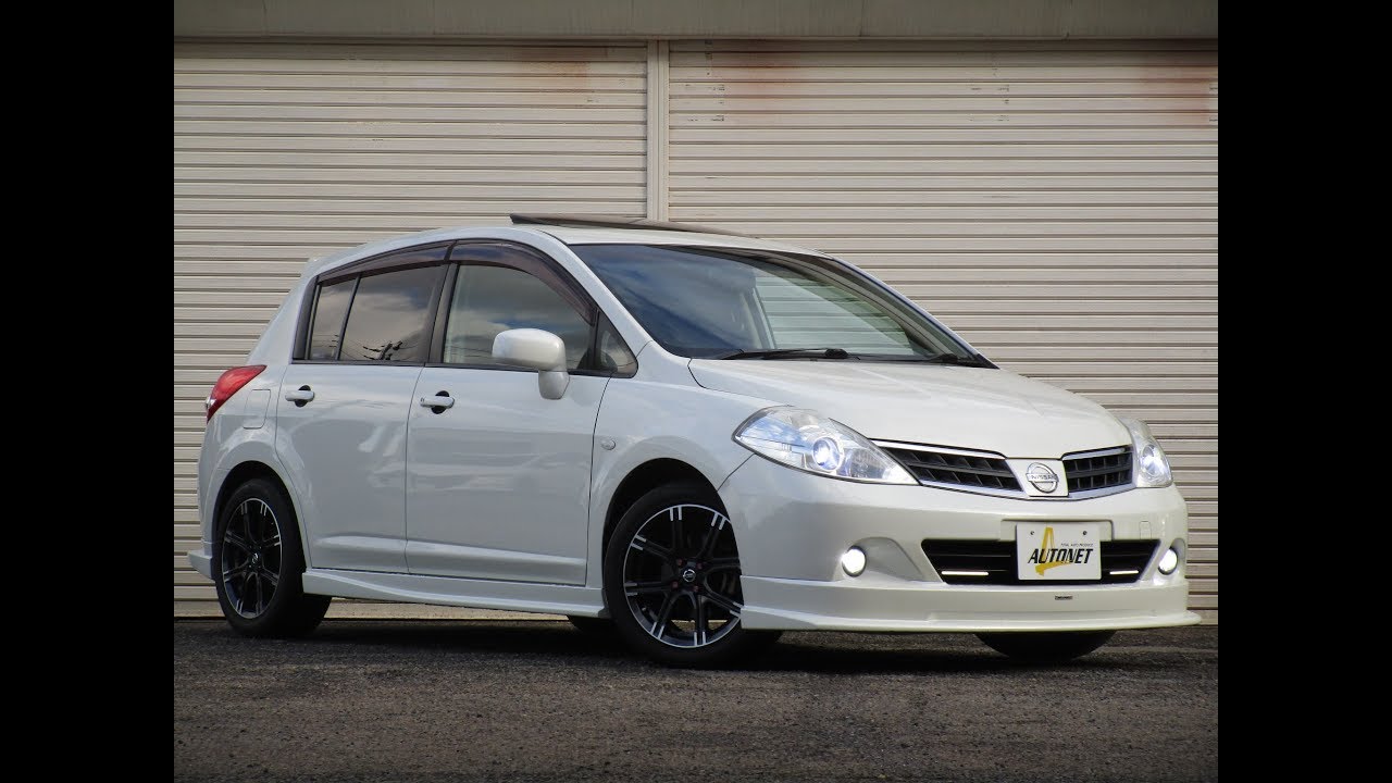 平成20年 日産 ティーダ【後期 18G】NISMOエアロPKG・サスキット・ストラットタワーバー・ドアハンドルプロテクター IMPULブラストⅡマフラー オートネット 新潟 中古車情報