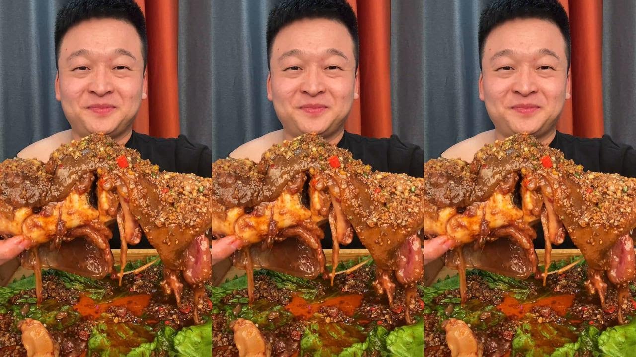 Super spicy boneless beef trotters, so delicious! #ChineseFood #Mukbang