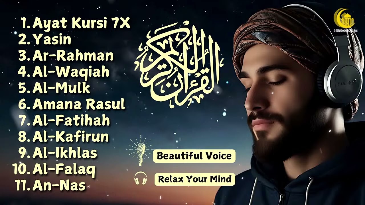 GOLD VOICE Ayat Kursi 7x, Surah Yasin, Ar Rahman, Waqiah, Al Mulk, Kahfi, Ikhlas, Falaq, An Nas