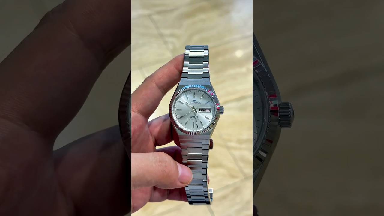38mm, tough, under $500: My biz pick. #seagullwatch #businesswatch