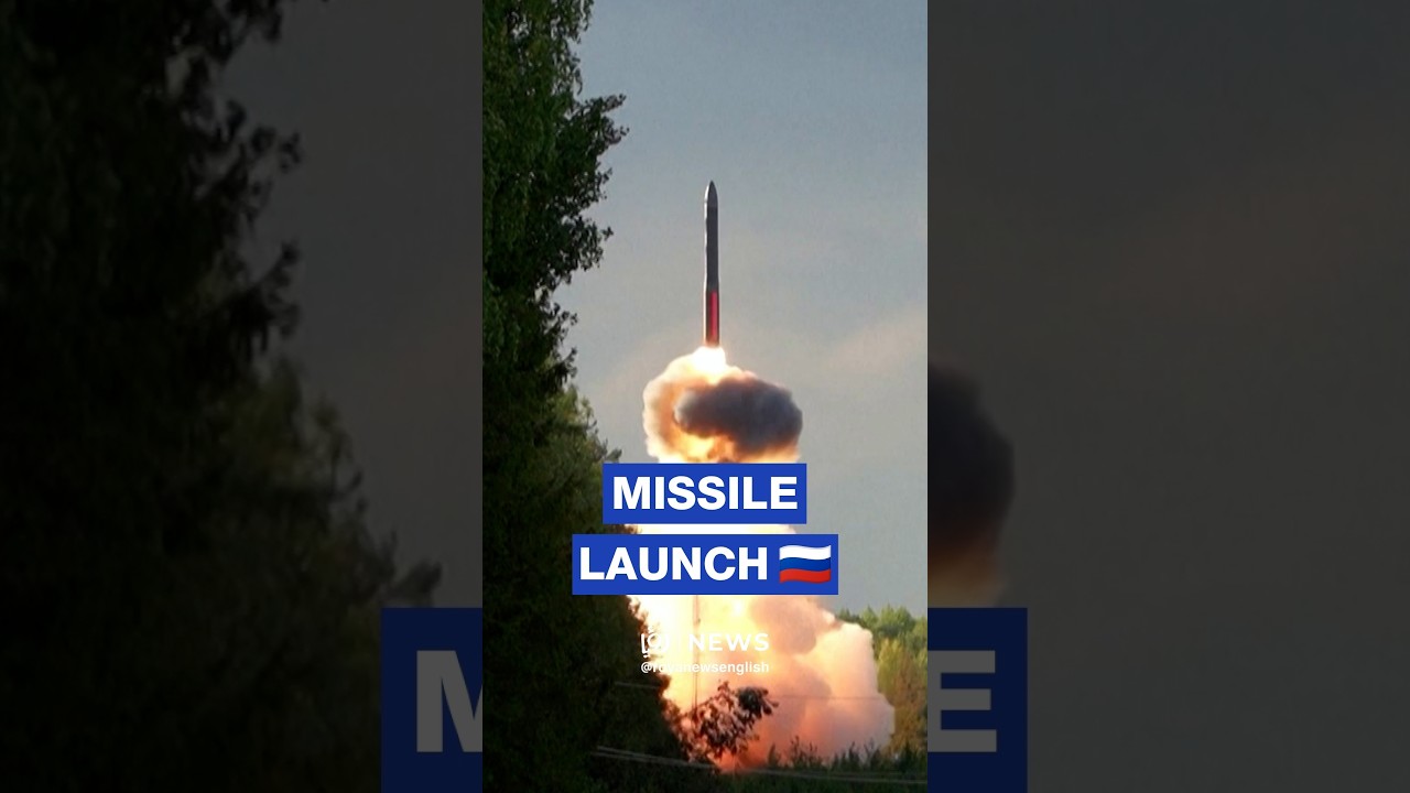 Russia shares footage of intercontinental ballistic missile test launch