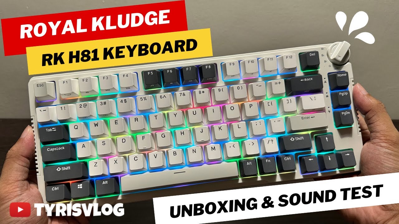 Royal Kludge RK H81 | Budget Mechanical Keyboard | Unboxing & Sound Test | Tech Journal by TJ