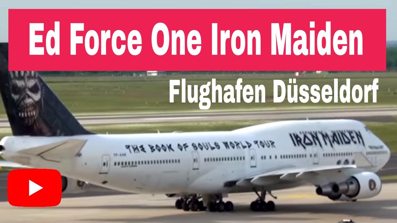 Ed Force One Iron Maiden - Iron Maiden Flugzeug landet in Düsseldorf