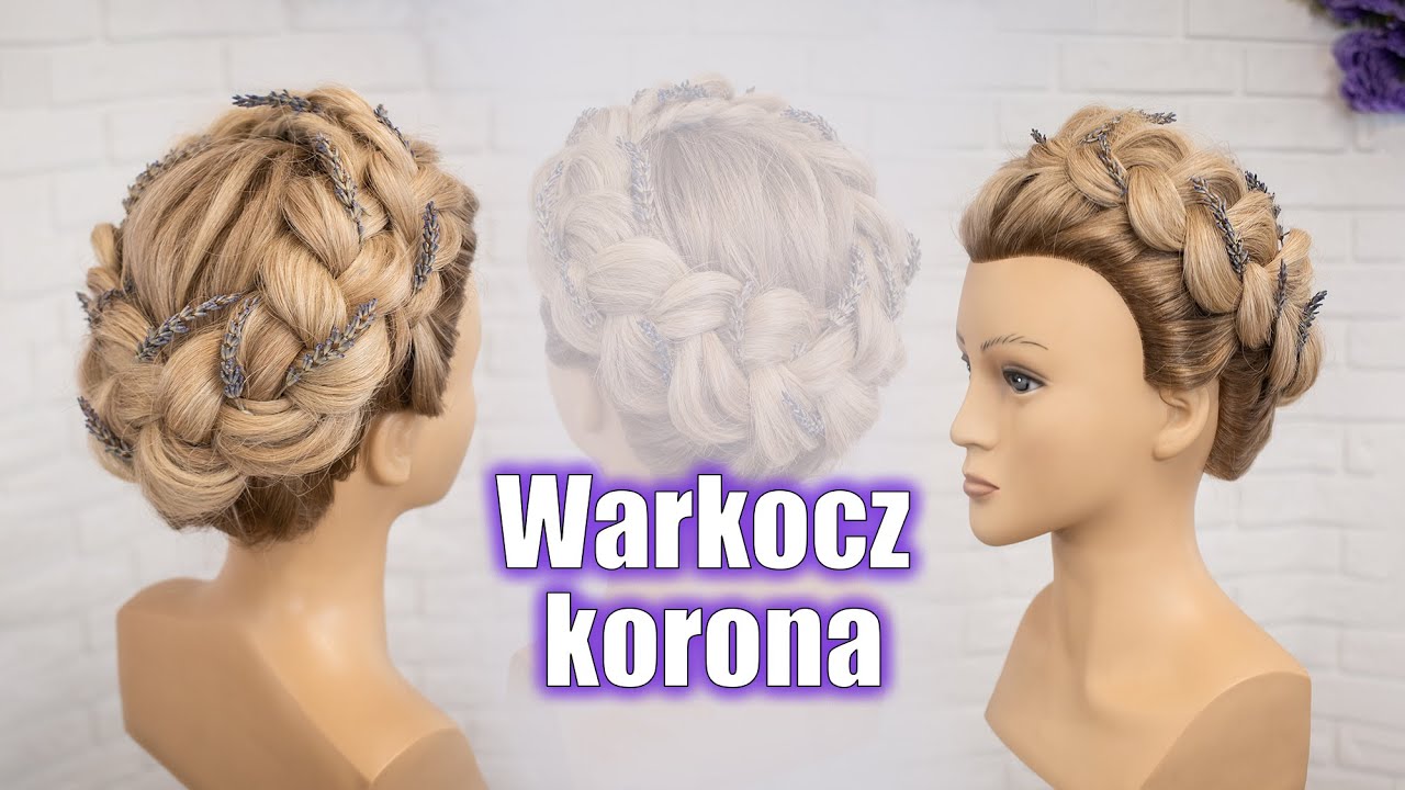 Warkocz w kstałcie korony / Wianek z włosów