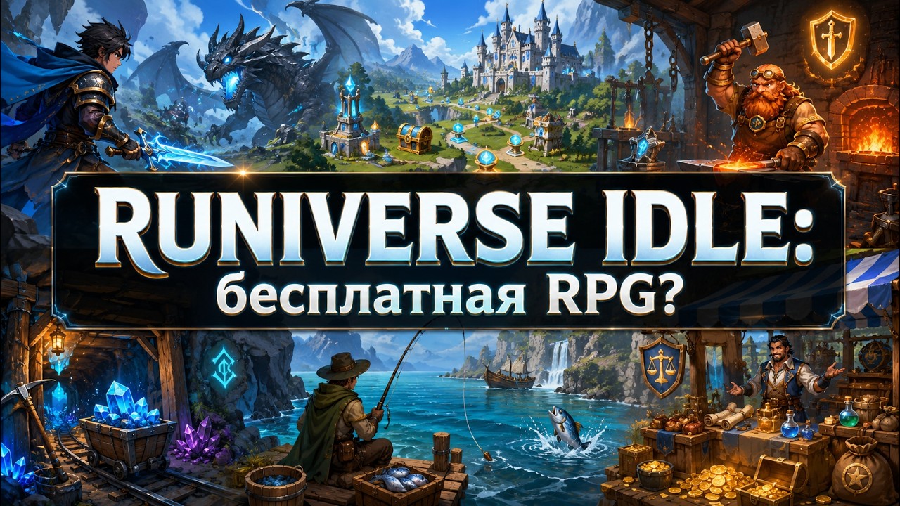 RUNIVERSE IDLE: бесплатная RPG и будущий токен RIDLE vs DeFi Kingdoms, Big Time, Axie Infinity обзор