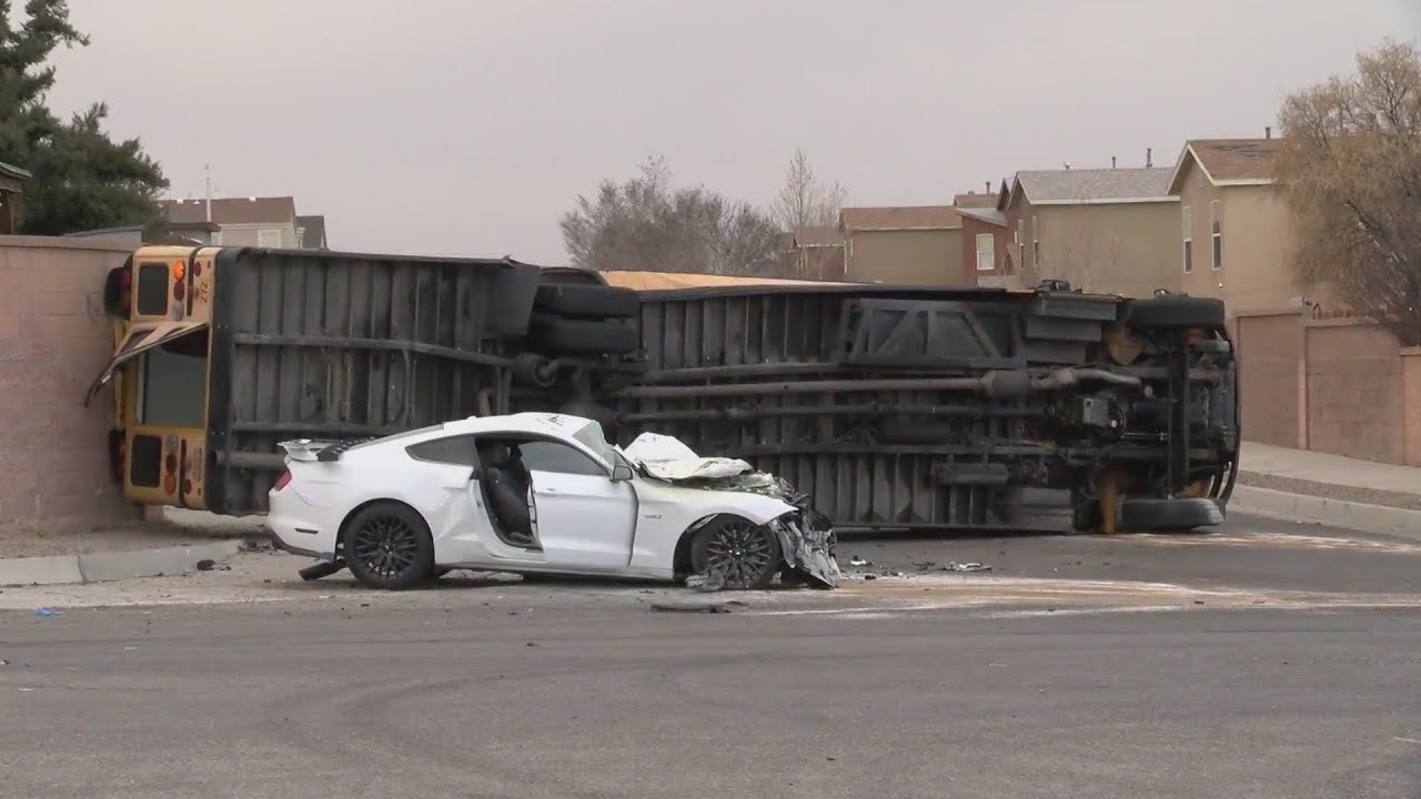 Driver involved in Albuquerque school bus crash charged