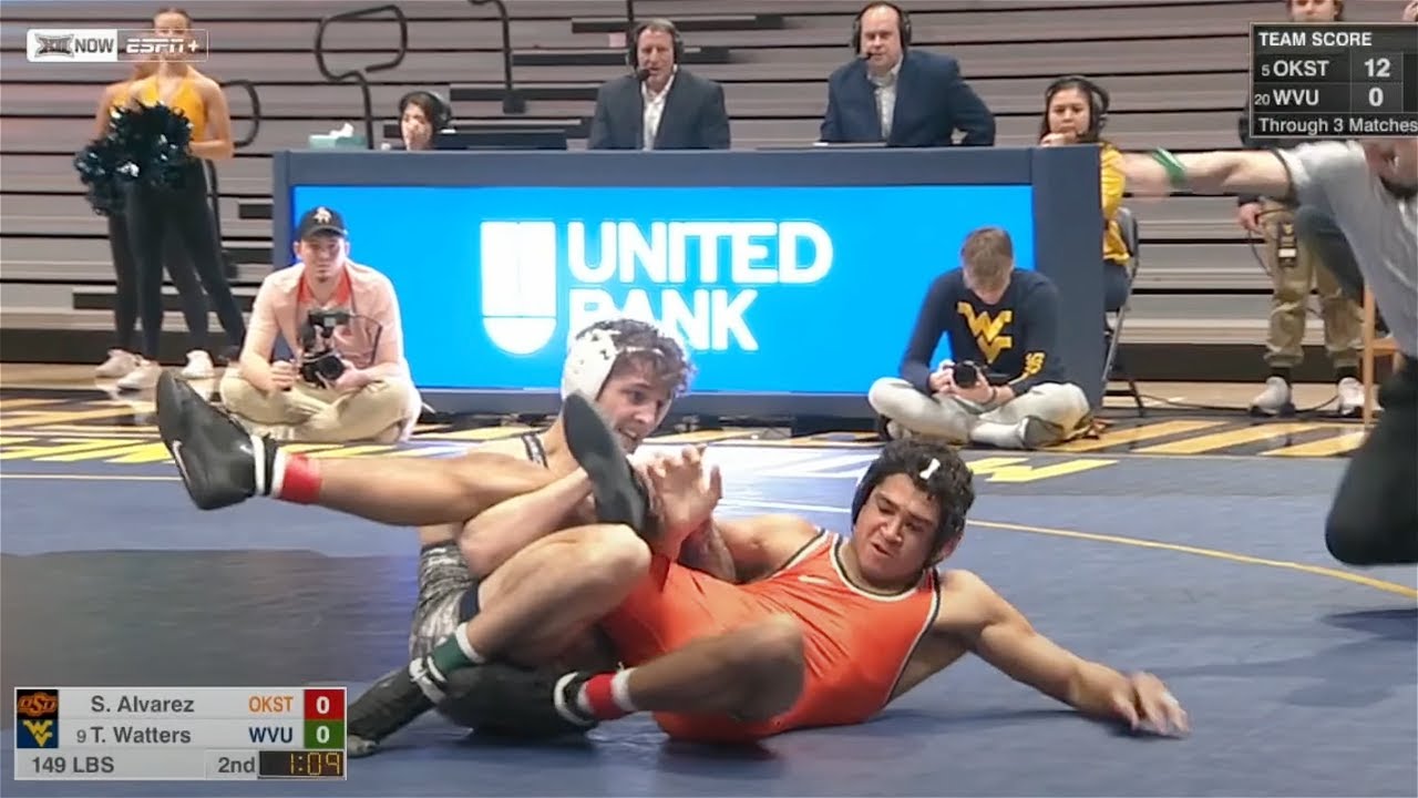 149lbs Ty Watters (West Virginia) vs Sammy Alvarez (Oklahoma State)