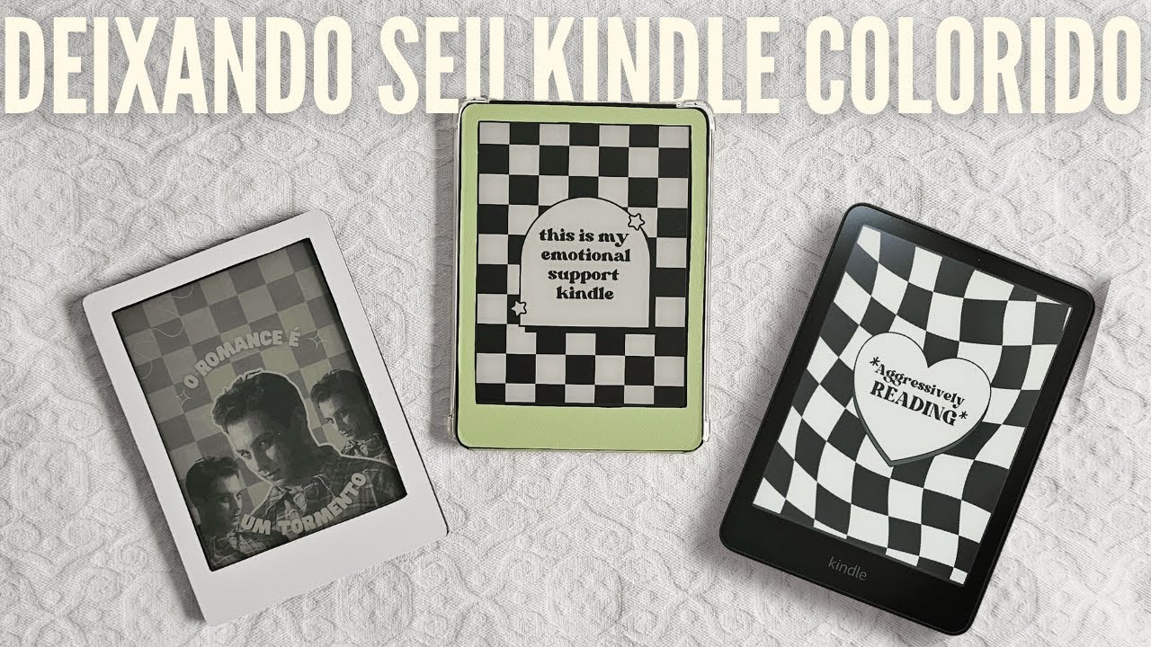 DIY: APRENDA A FAZER UMA SKIN PARA deixar seu KINDLE COLORIDO - passo a passo: kobo e e-reader