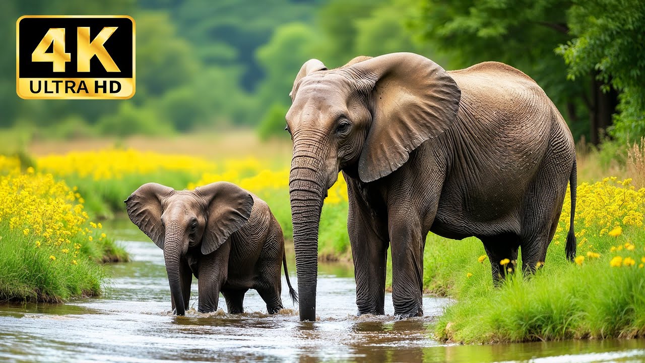 Animal Kingdom 4K - Peaceful Wildlife and Stunning Landscapes with Relaxing Music