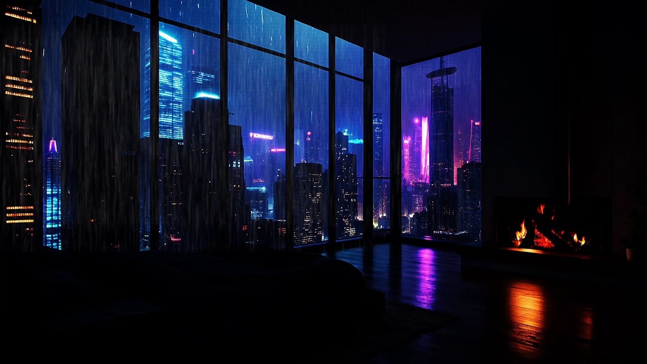 City Rain Sound ☕ | Relaxing Rain for Studying, Reading and Focus