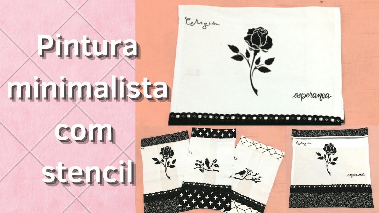 PINTURA MINIMALISTA COM STENCIL l ATELIE VANESSA MARTINS