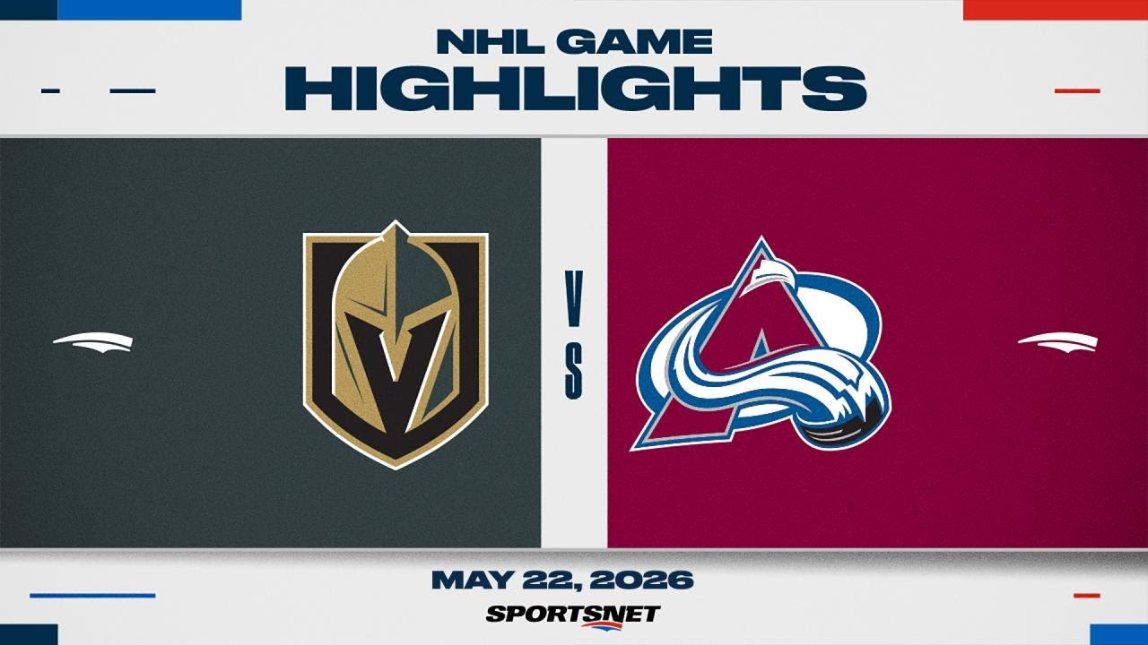NHL Game 2 Highlights | Golden Knights vs. Avalanche - May 22, 2026