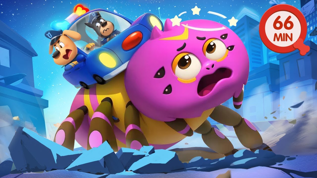 It's a Big Spider! | Safety Tips | Kids Cartoons | Police Cartoon | Sheriff Labrador