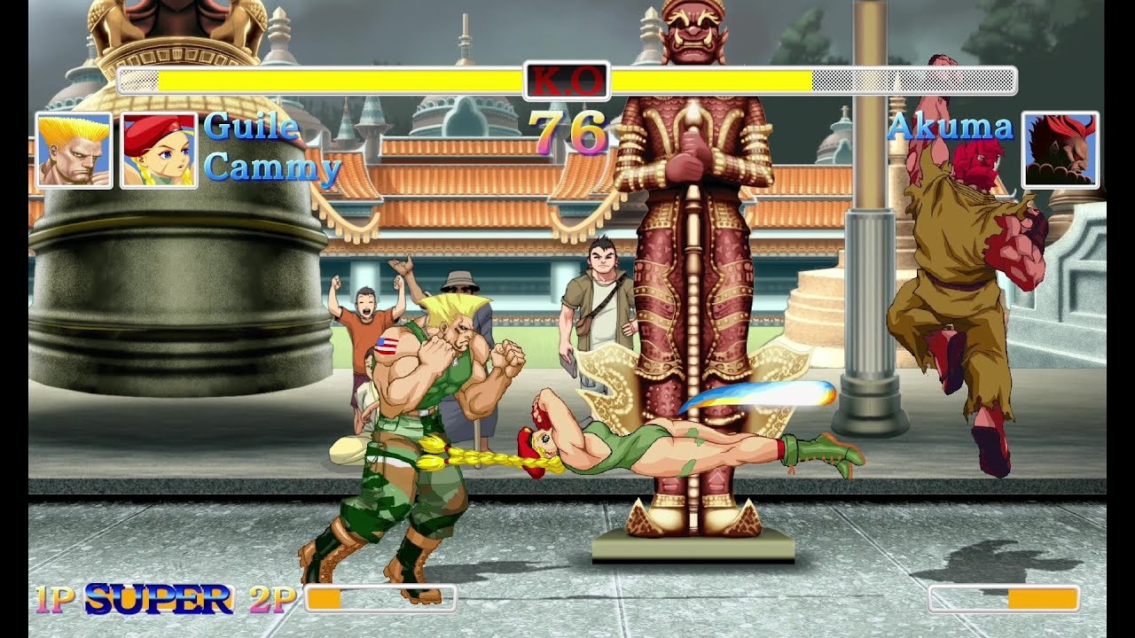 Street Fighter 2 Guile & Cammy Army Buddy Battle hardest difficulty