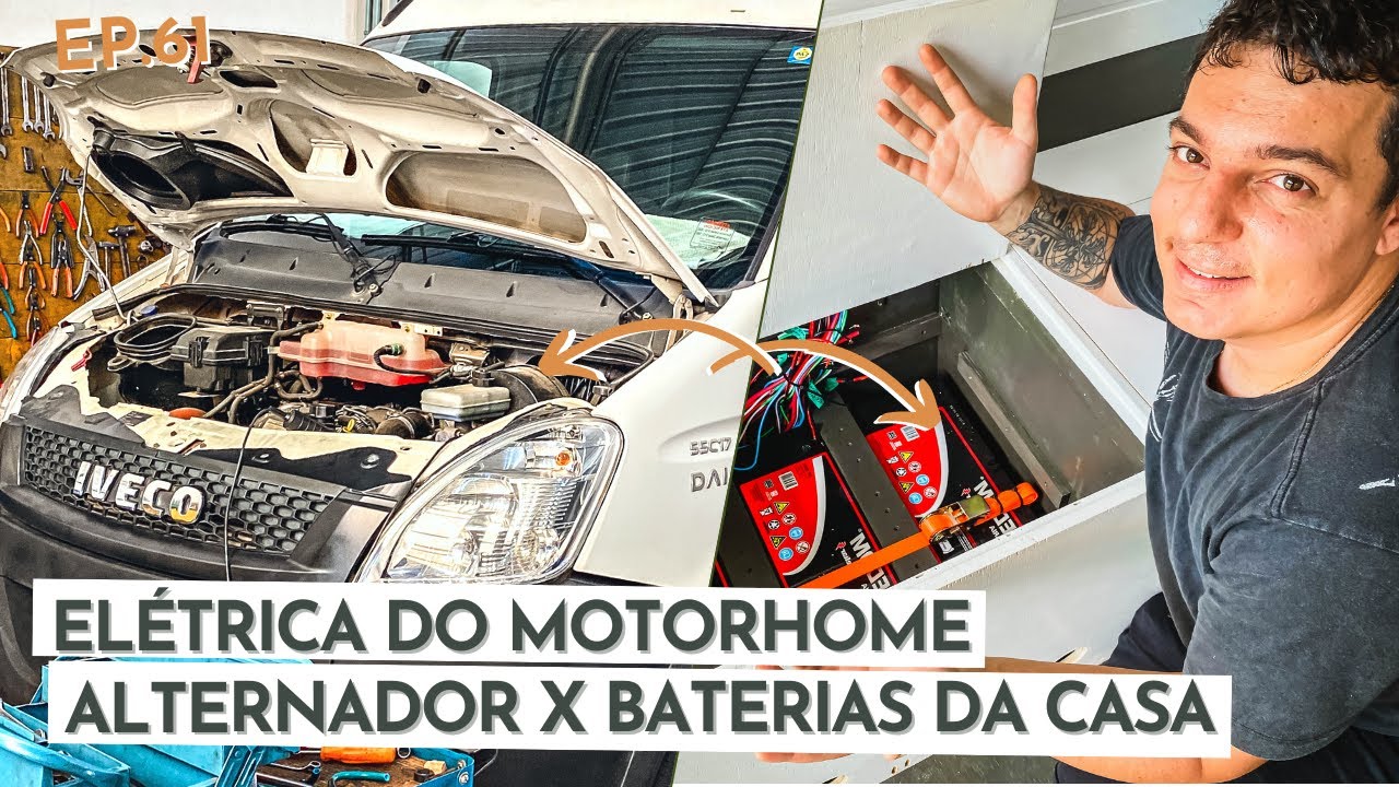 Como fazer a conexão do alternador com as baterias da casa com segurança | Elétrica do motorhome