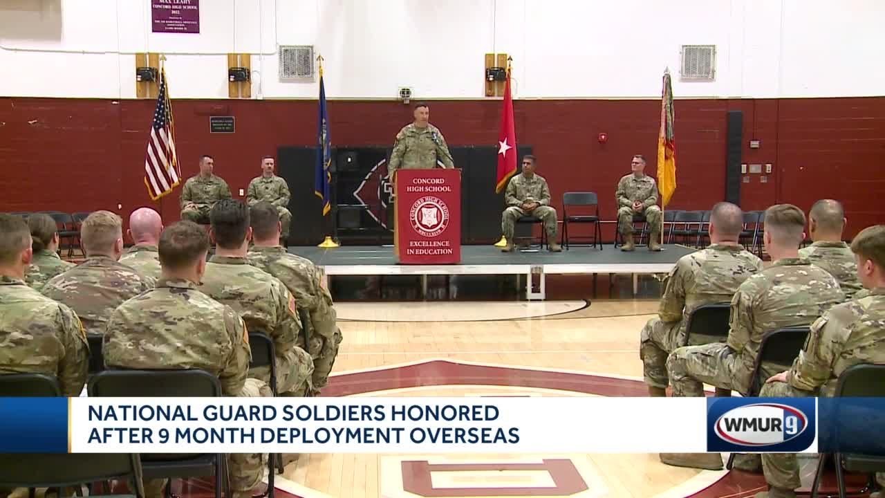 New Hampshire National Guard soldiers recognized after 9-month deployment overseas