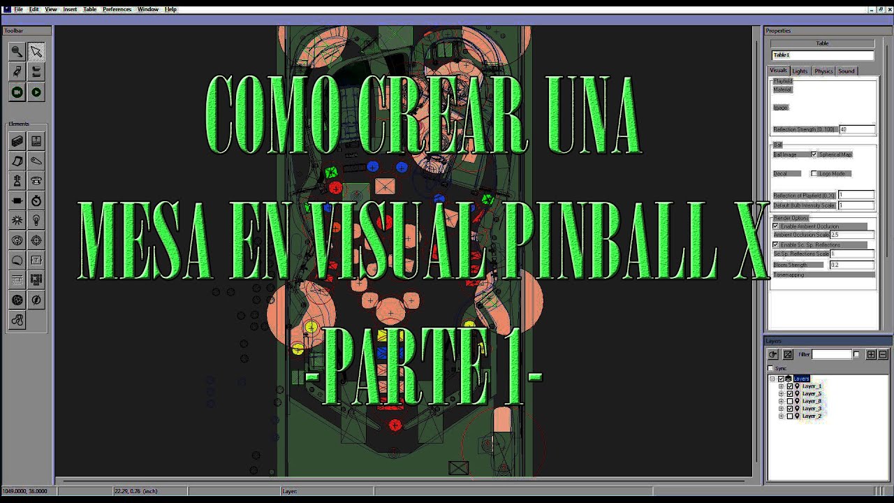 Como crear una mesa en Visual Pinball X Parte 1