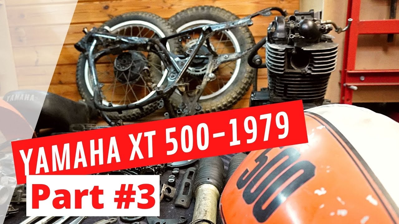 YAMAHA XT 500 1979 US Version PART #3: Cleaning of Brakes, Swingarm and stuff + Some dissasembly