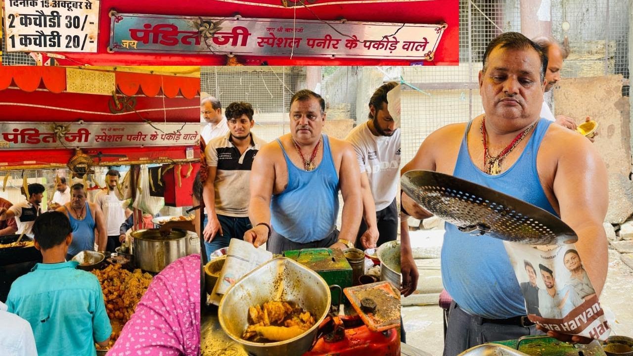 Ghaziabad Ka Famous Pandit Ji Ke Aloo, Baingan, Gobi, Mirchi Pakode | Kachori, Samosa